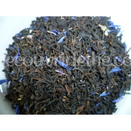 Thé noir  " EARL GREY "aux pétales de bleuet - Saveur bergamote raffinée 