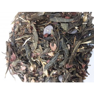 Thé vert " PLAISIR CROQUANT " Gourmandise intense , nougatine,chocolat & pistache 