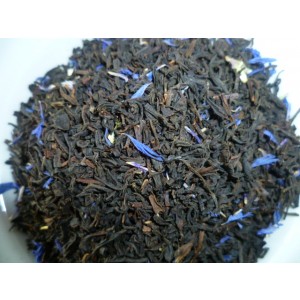Thé noir  " EARL GREY "aux pétales de bleuet - Saveur bergamote raffinée 