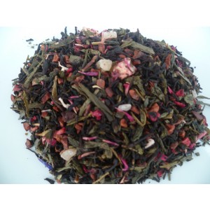 AMALIA Thé vert Sencha & thé noir aux fruits , chocolat et fleurs 